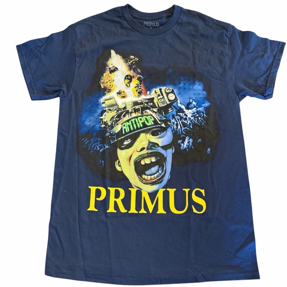 Primus Antipop Tee MED NEW - navy